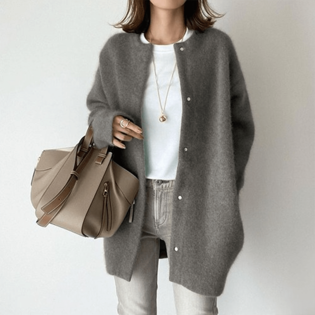 Oversized Knit Cardigan | Open-Front Design | Soft acrylic Blend | Casual Layering