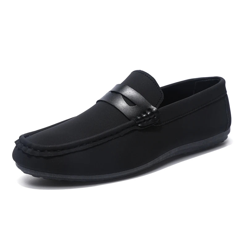 Men’s Minimalist Leather Loafers | Soft Sole Slip-Ons for Casual & Office Wear