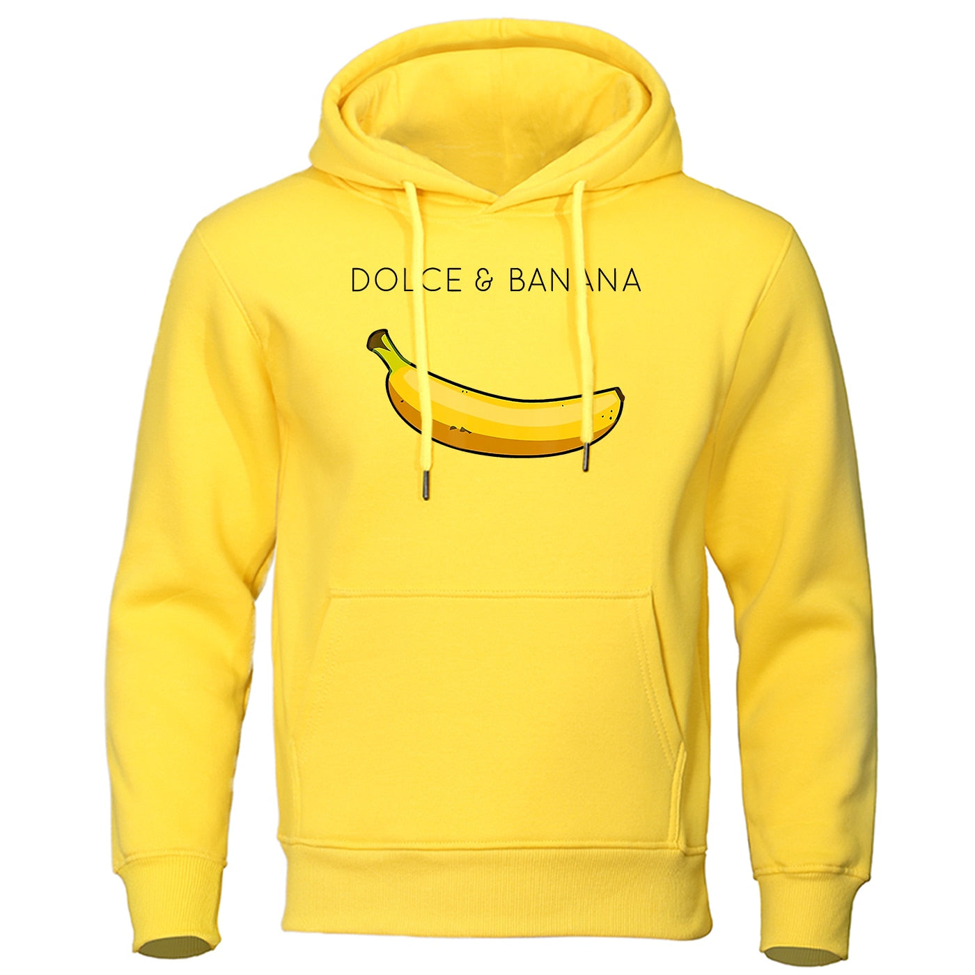 Unisex Graphic Hoodie | “Dolce & Banana” Print Pullover with Kangaroo Pocket