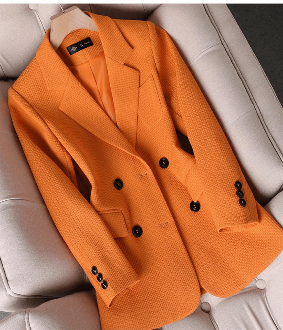 Double-Breasted Blazer | Tailored Fit | Bold Colour Options | Office to Evening