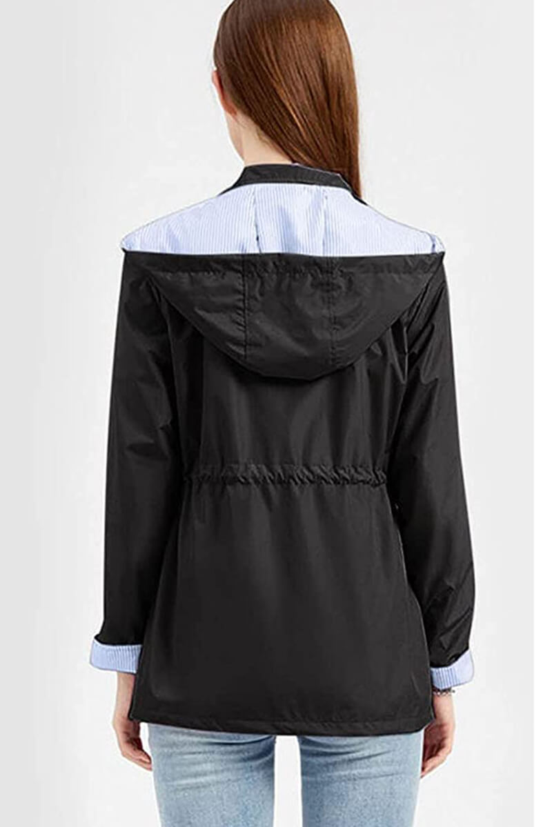 Waterproof Hooded Rain Jacket | Lightweight Design | Everyday Rain Protection