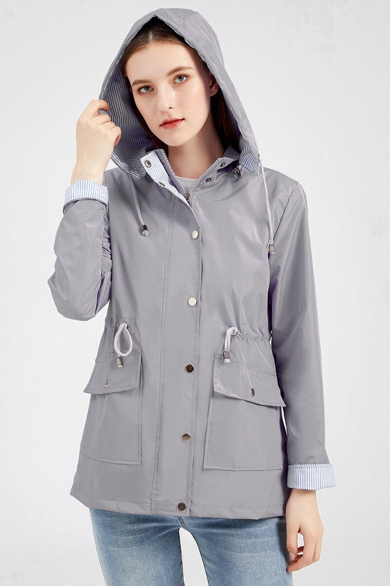 Waterproof Hooded Rain Jacket | Lightweight Design | Everyday Rain Protection