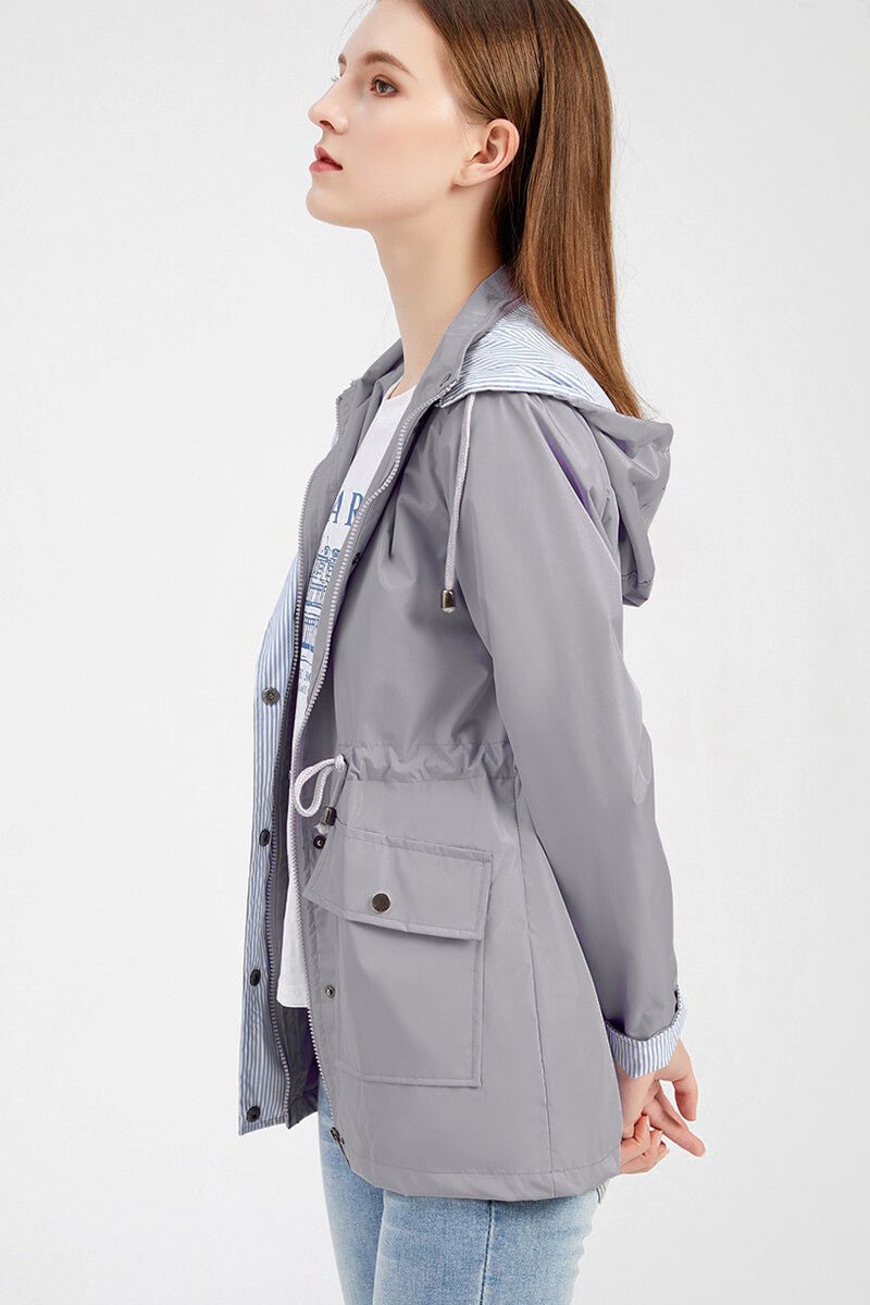 Waterproof Hooded Rain Jacket | Lightweight Design | Everyday Rain Protection