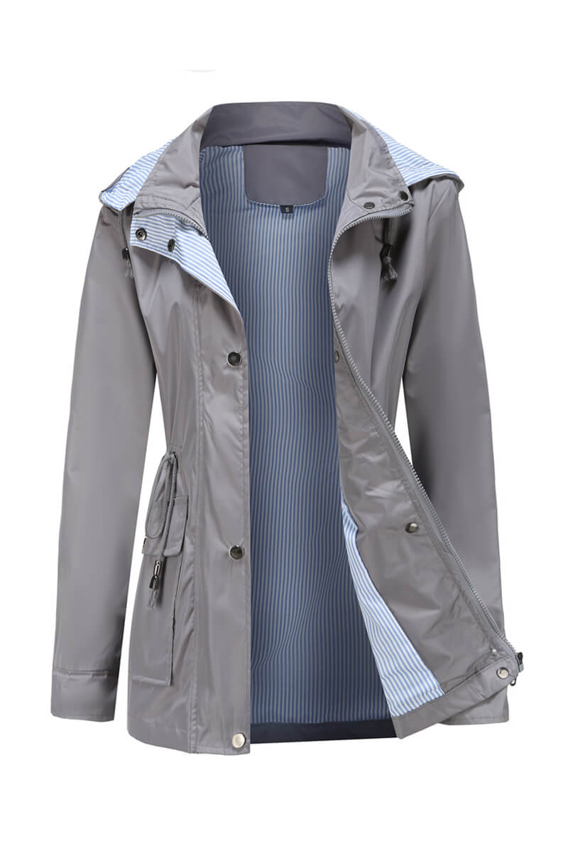 Waterproof Hooded Rain Jacket | Lightweight Design | Everyday Rain Protection