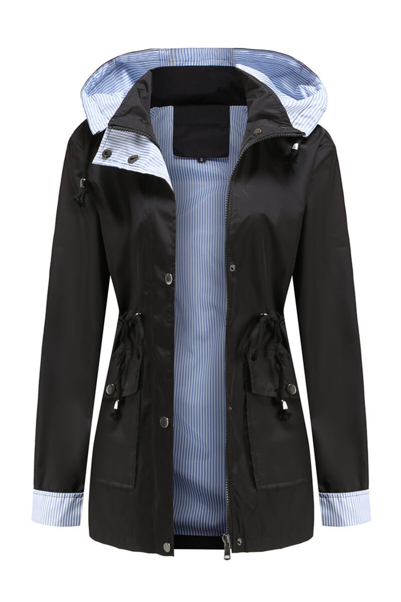 Waterproof Hooded Rain Jacket | Lightweight Design | Everyday Rain Protection