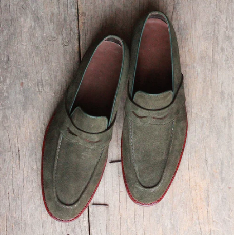 Men’s Suede Loafers | Classic Slip-On Dress Shoes | Smart Casual Footwear Canada