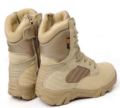 Men’s Tactical Combat Boots | Waterproof Leather | High Ankle Support