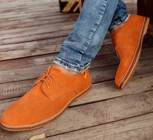 Men's Suede Oxford Shoes | Lightweight Rubber Sole | Casual Dress Style