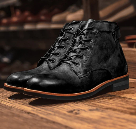 Men’s Leather Lace-Up Boots | Durable Workwear Style | Everyday Casual Canada