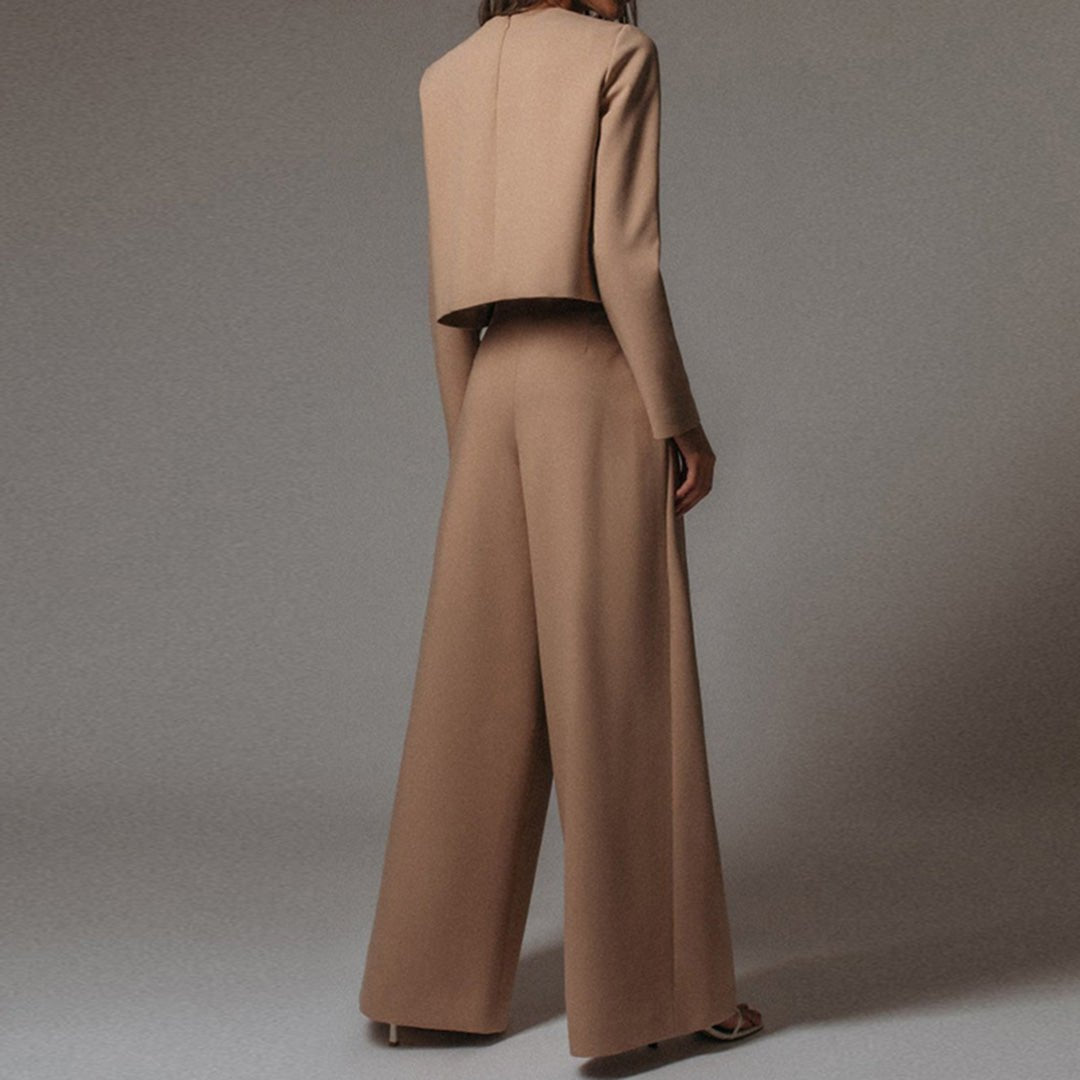 Wide-Leg Pant Set | Minimalist Two-Piece | Relaxed Tailored Fit