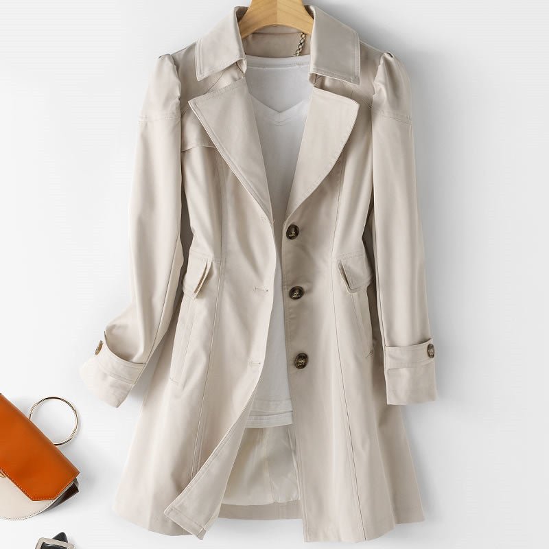 Elegant Trench Coat | Tailored Silhouette | Lightweight Fabric | Transitional Outerwear