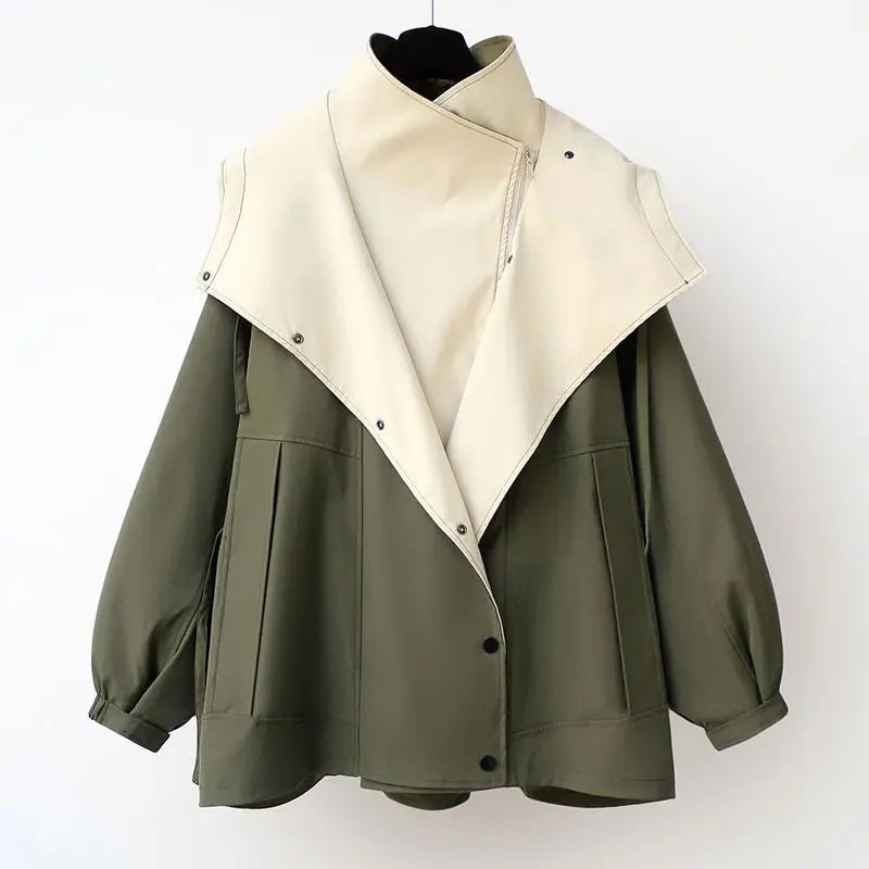 Two-Tone Contrast Jacket | Lightweight Fabric | Relaxed Fit | Modern Casual Style