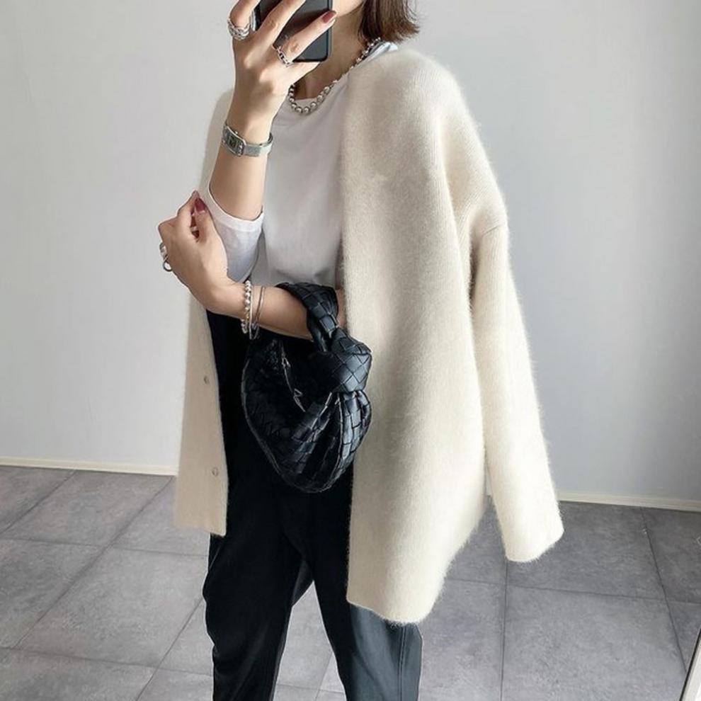 Oversized Button Cardigan | Soft Brushed Knit | Relaxed Fit