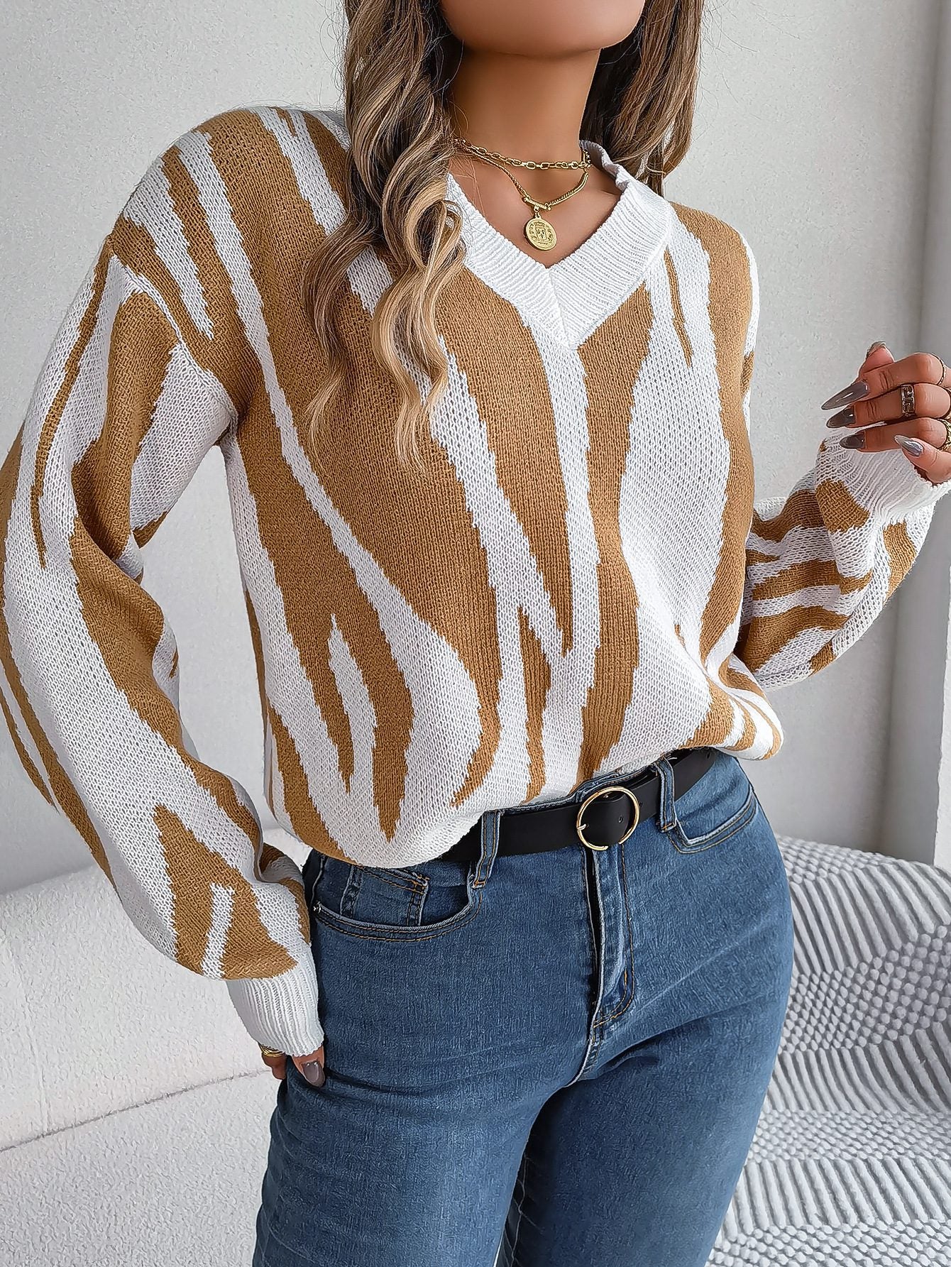 Bold Striped Knit Sweater | Cozy Comfort | Soft Knit Fabric | Casual Chic