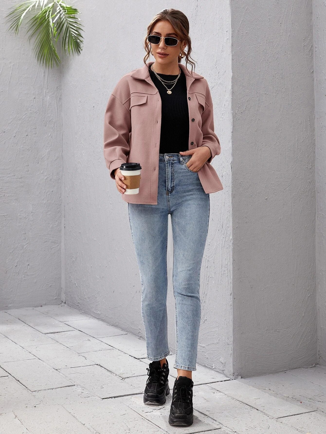 Casual Wool-Blend Jacket | Lightweight & Warm | Soft Wool-Blend Fabric | Everyday Fall Style
