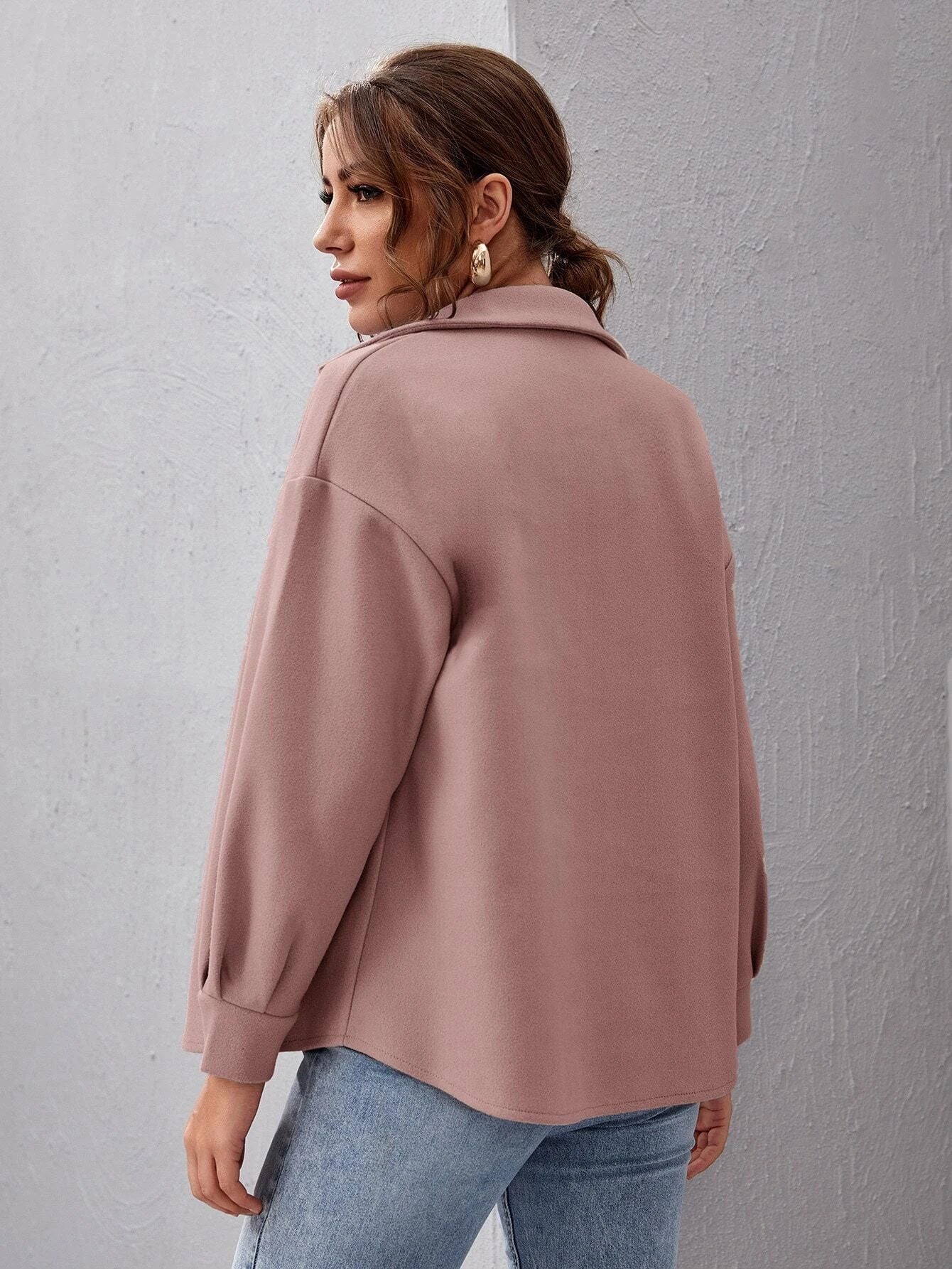 Casual Wool-Blend Jacket | Lightweight & Warm | Soft Wool-Blend Fabric | Everyday Fall Style