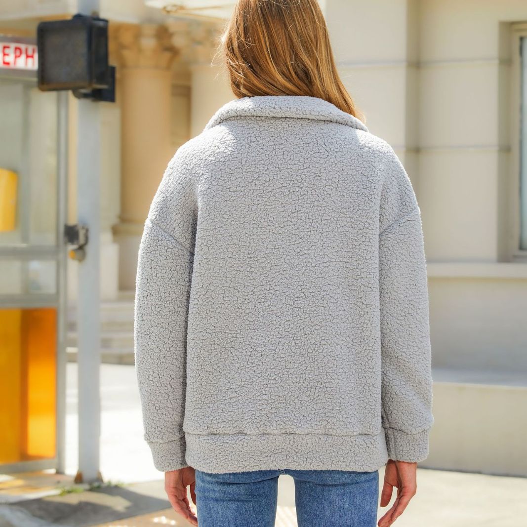 Zippered Fleece Jacket | Ultra-Soft Comfort | Cozy Sherpa Blend | Casual Winter Outerwear
