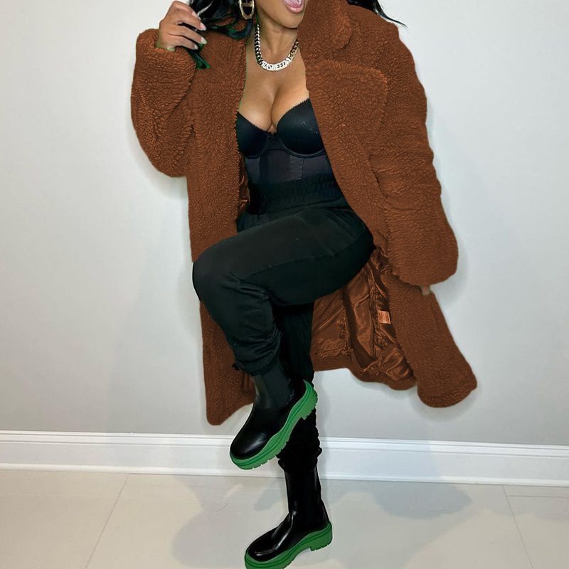 Women's Longline Faux Fur Coat | Bold Statement Outerwear | Luxe & Cozy