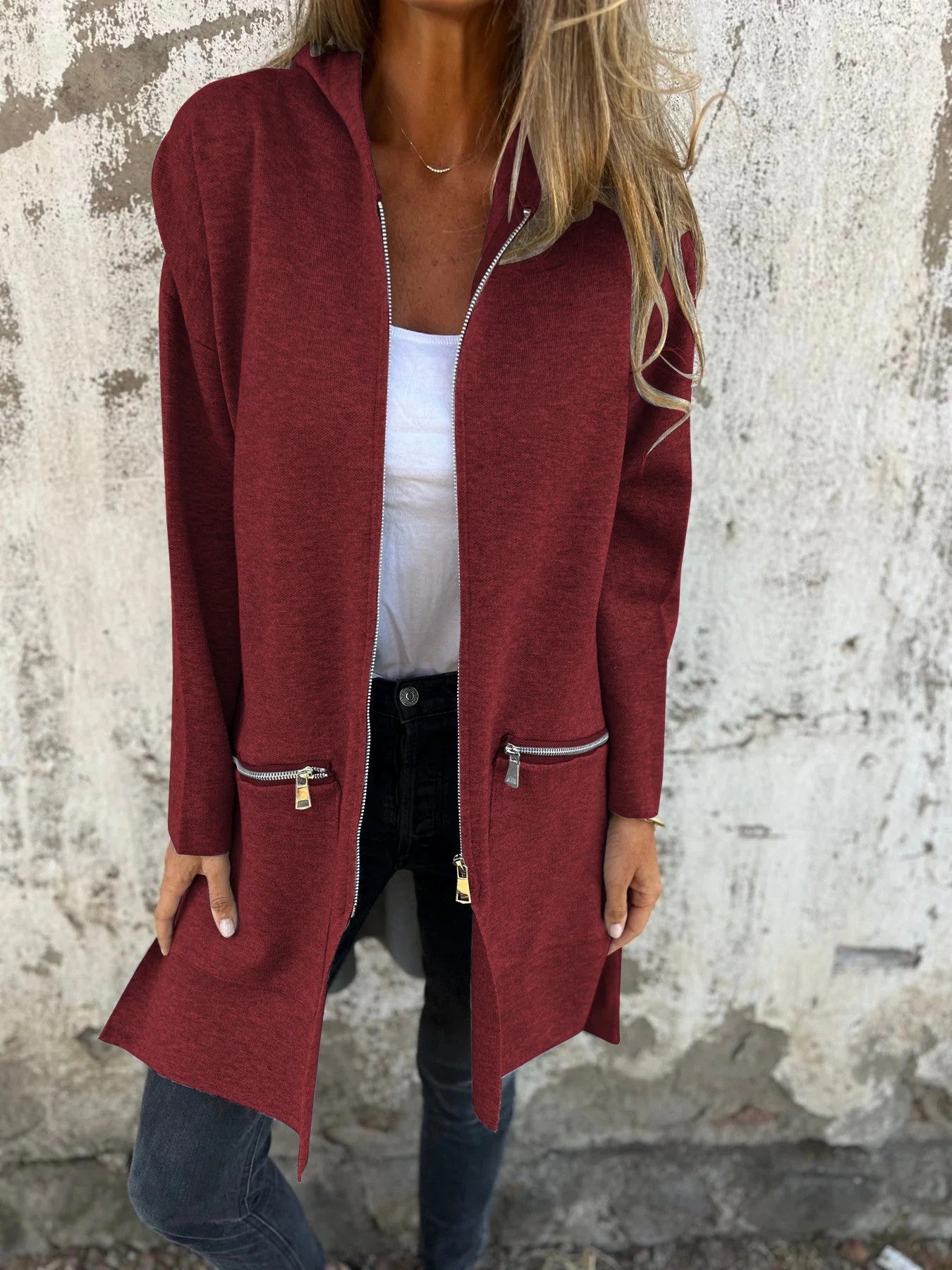 Open-Front Long Cardigan | Lightweight Knit | Relaxed Fit | Versatile Layering