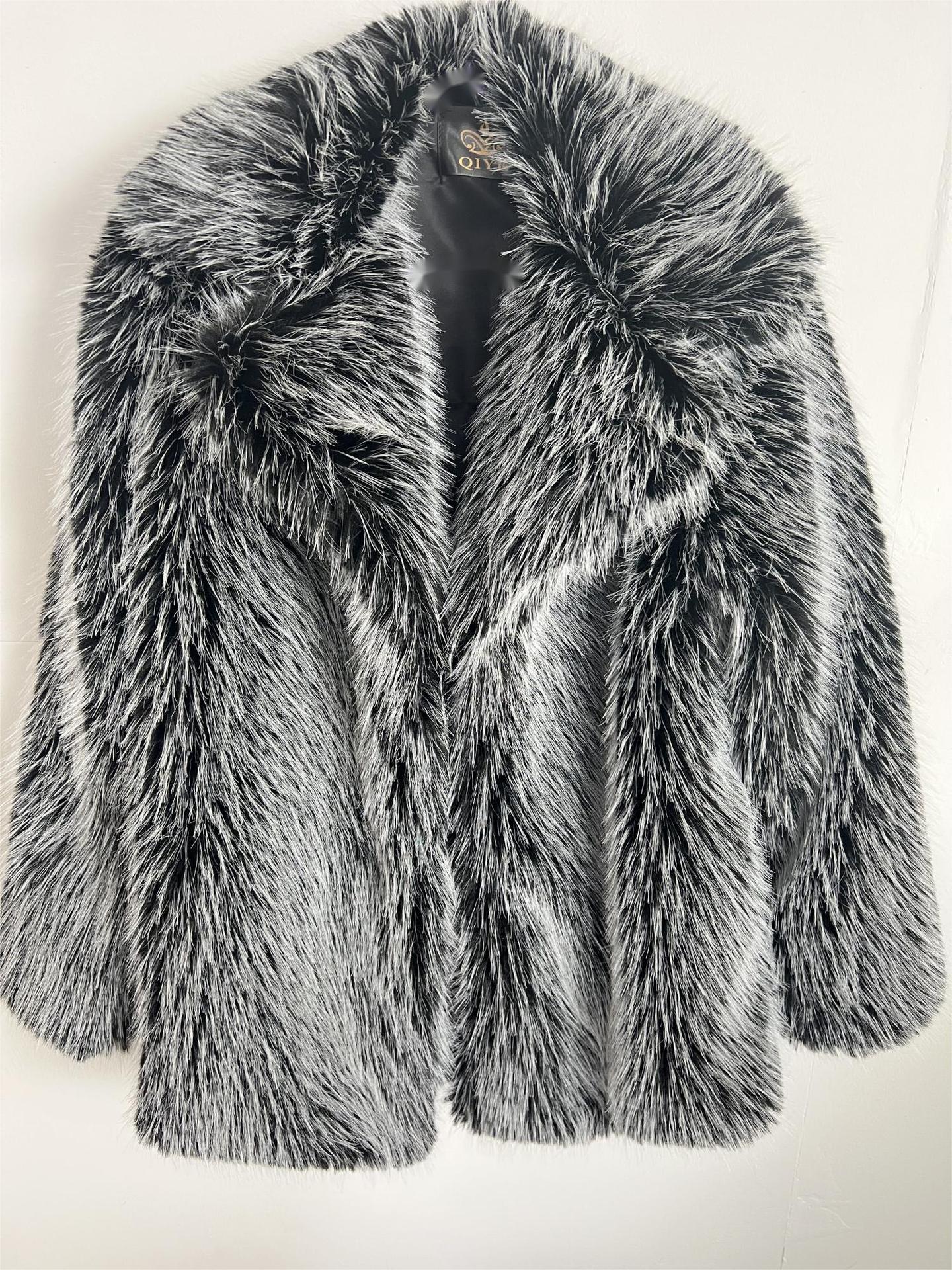 Plush Faux Fur Coat | Statement Winter Outerwear | Voluminous Design | Cold-Weather Chic