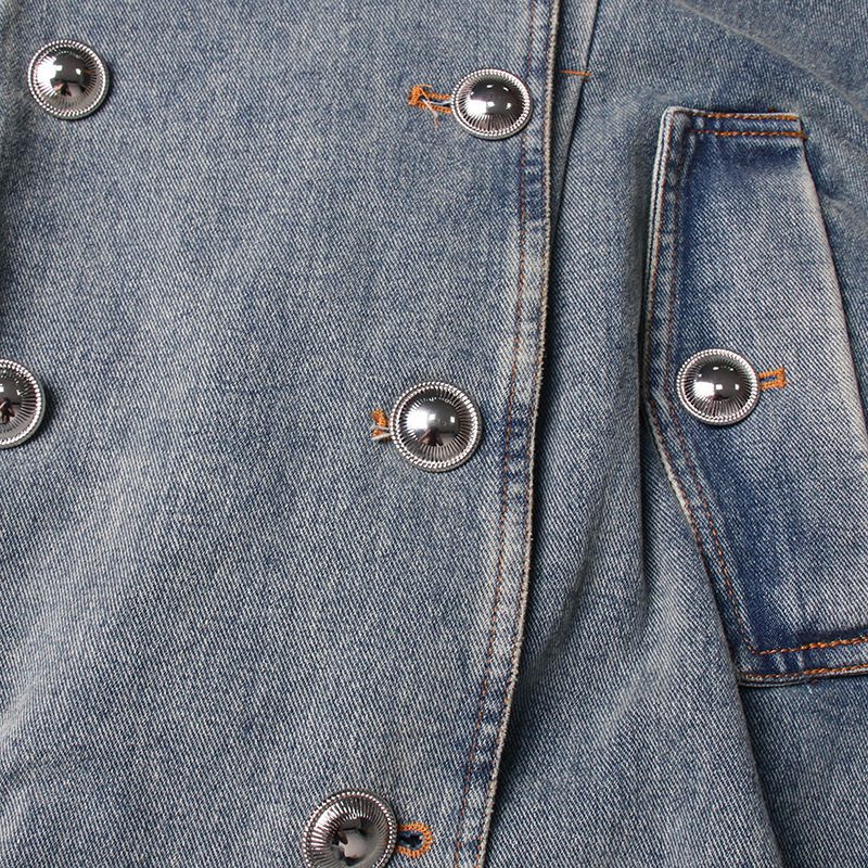 Denim Trench Coat | 100% Denim | Bold and Timeless