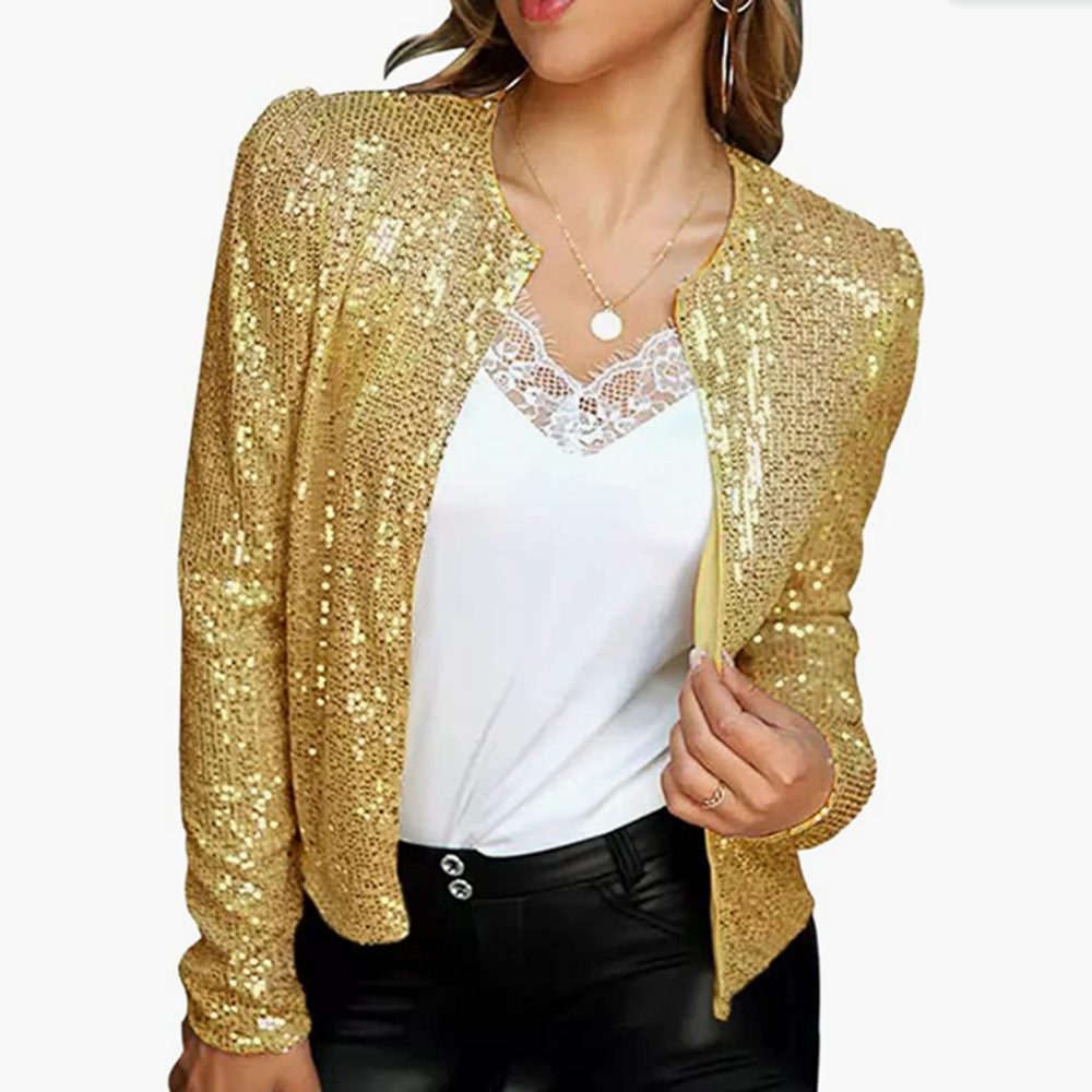 Sequin Embellished Blazer | Glamorous Shine | Lightweight Fabric | Party Wear