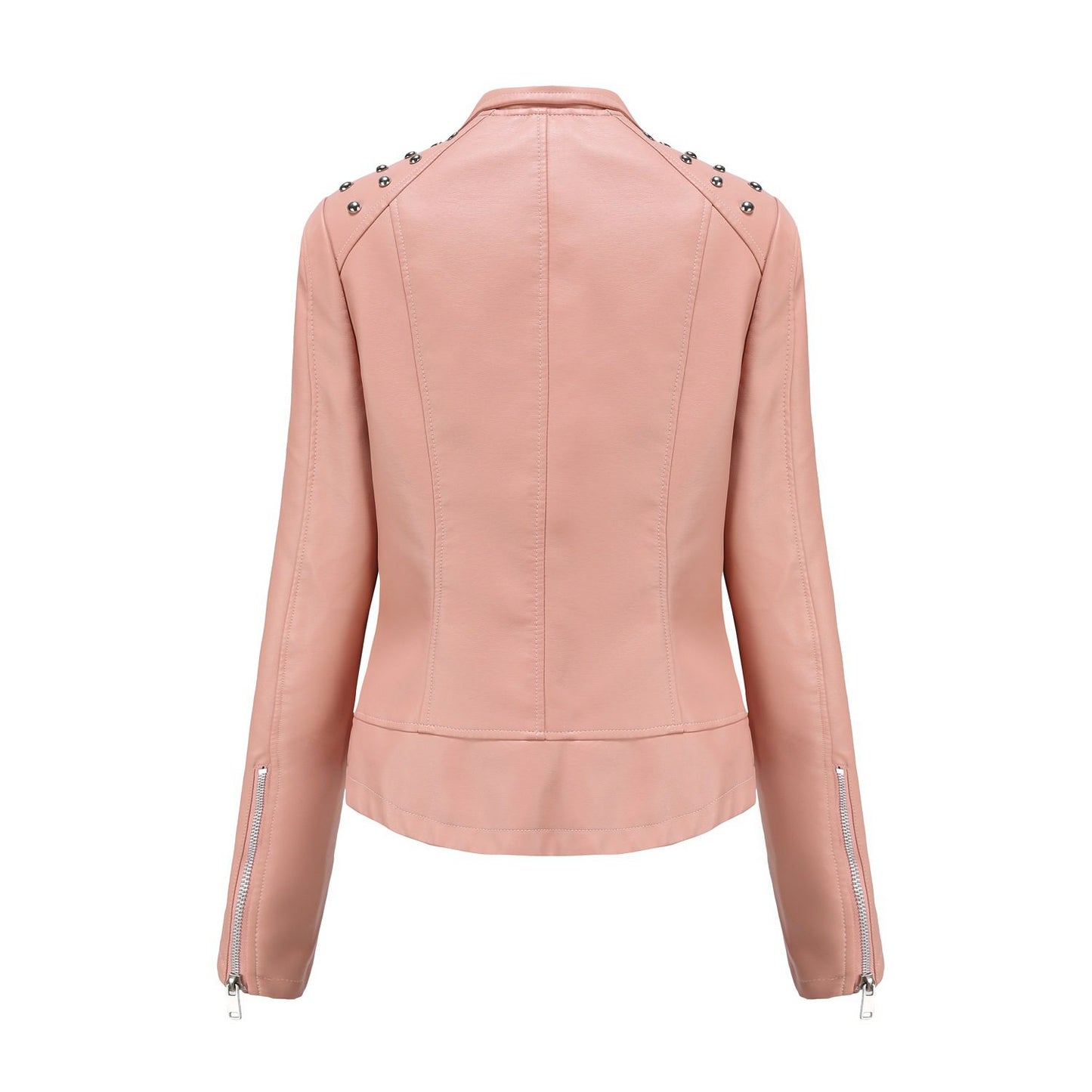 Chic PU Leather Moto Jacket | Modern Edge | Lightweight Design | Fall & Spring Essential