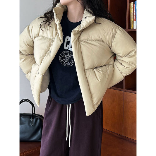 Cropped Puffer Jacket | Warm & Lightweight | Quilted Design | Winter Casual Outerwear