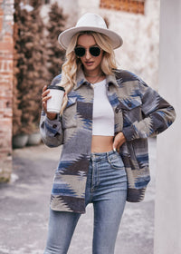 Grey Lavender Aztec