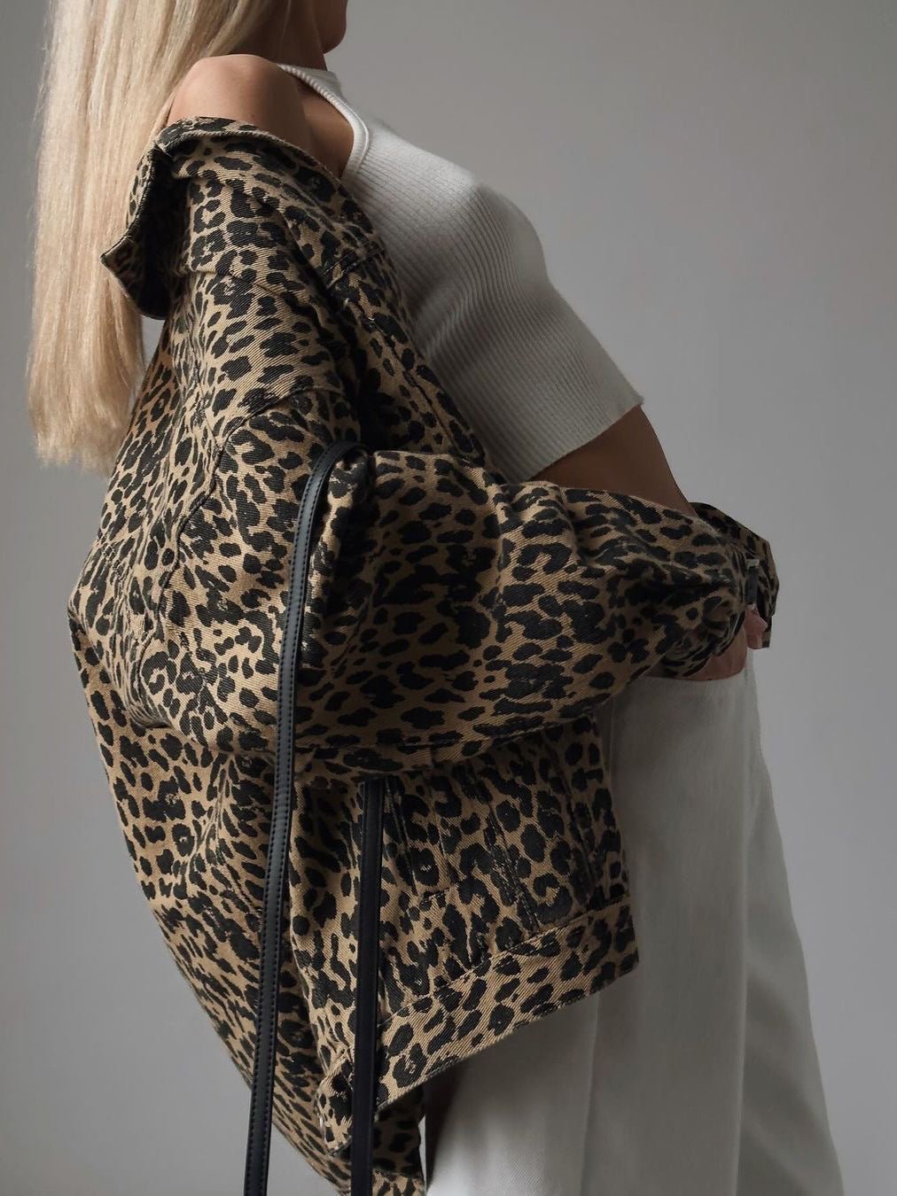 Oversized Leopard Print Shacket | Button-Up Style | Trendy & Versatile | Casual Layer