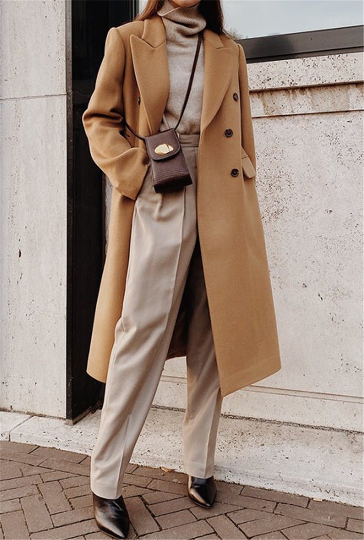Elegant Wool-Blend Coat | Timeless Style | Warm & Sophisticated