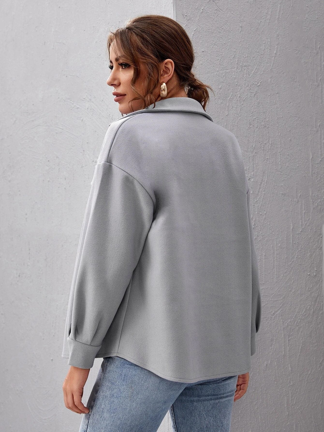 Casual Wool-Blend Jacket | Lightweight & Warm | Soft Wool-Blend Fabric | Everyday Fall Style