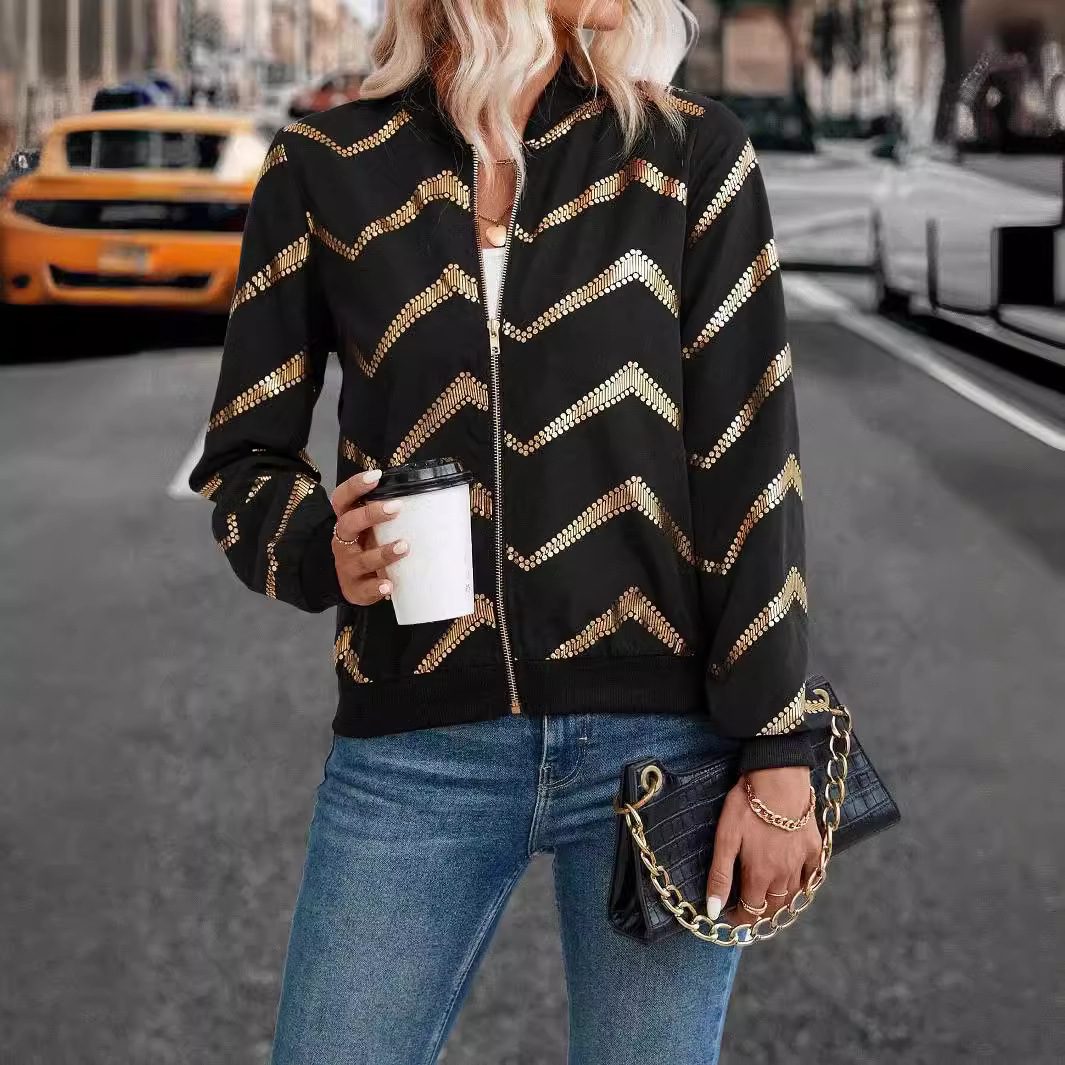 Chevron Print Jacket | Bold Street Style | Lightweight Fabric | Casual Wear