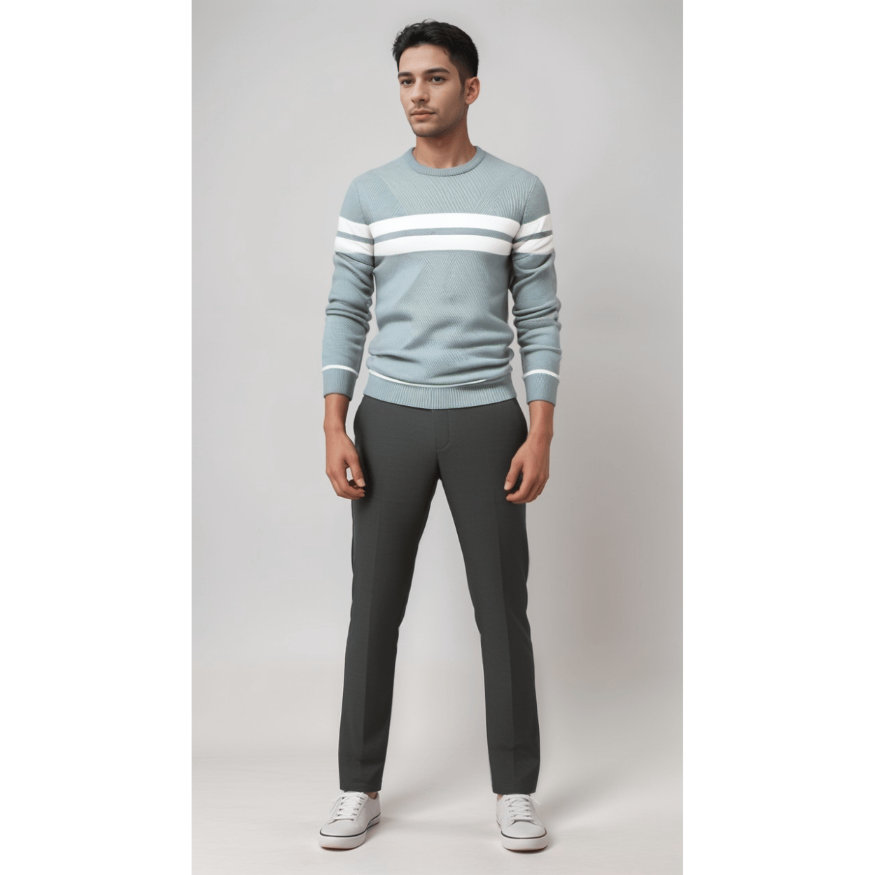 Arctic Stripe Knit Sweater | Multicolour | Casual Wear | Soft Knit Blend