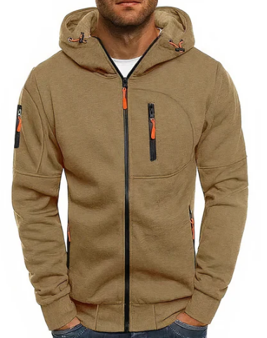 Men’s Performance Zip Hoodie | Lightweight Activewear | Multi-Pocket Athletic Fit