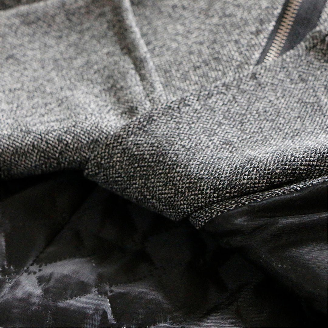 Hooded Asymmetrical Coat | Faux Leather Accents | Stylish and Warm