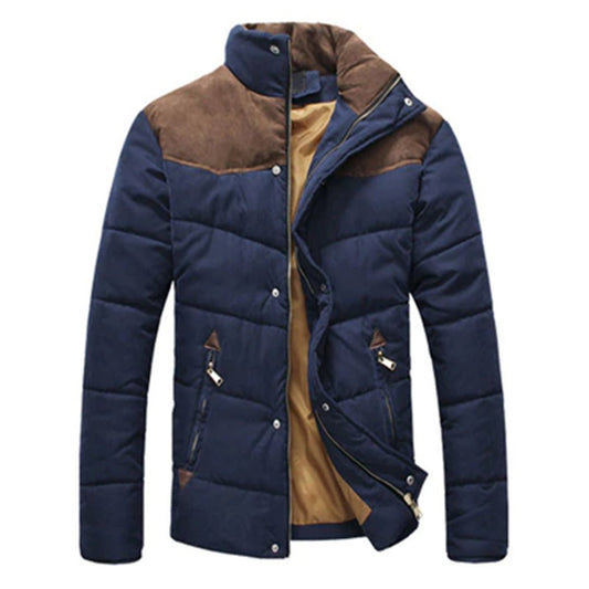 Colour-Blocked Winter Jacket | Insulated Warmth | Detachable Collar | Outdoor Ready