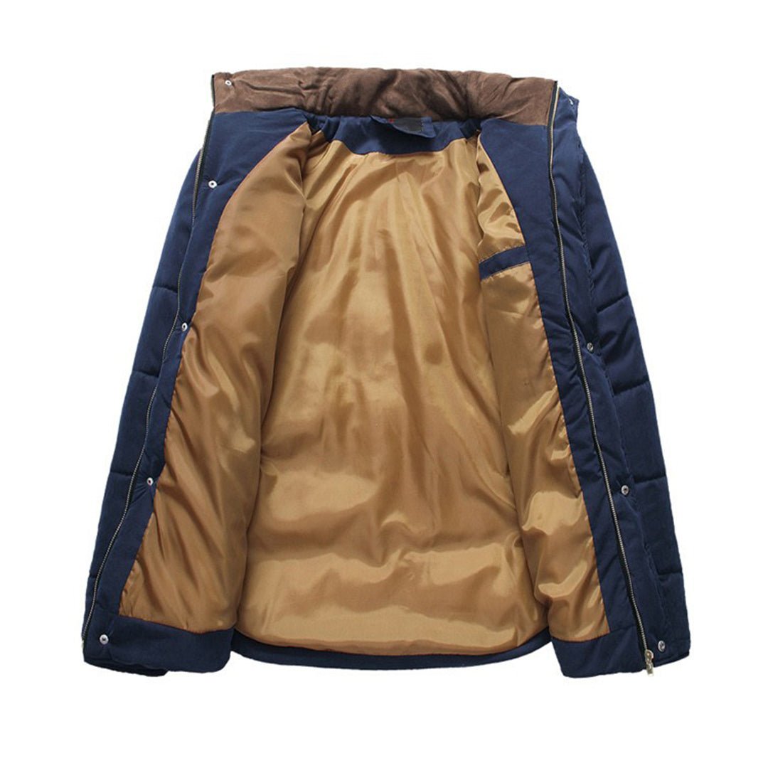Colour-Blocked Winter Jacket | Insulated Warmth | Detachable Collar | Outdoor Ready