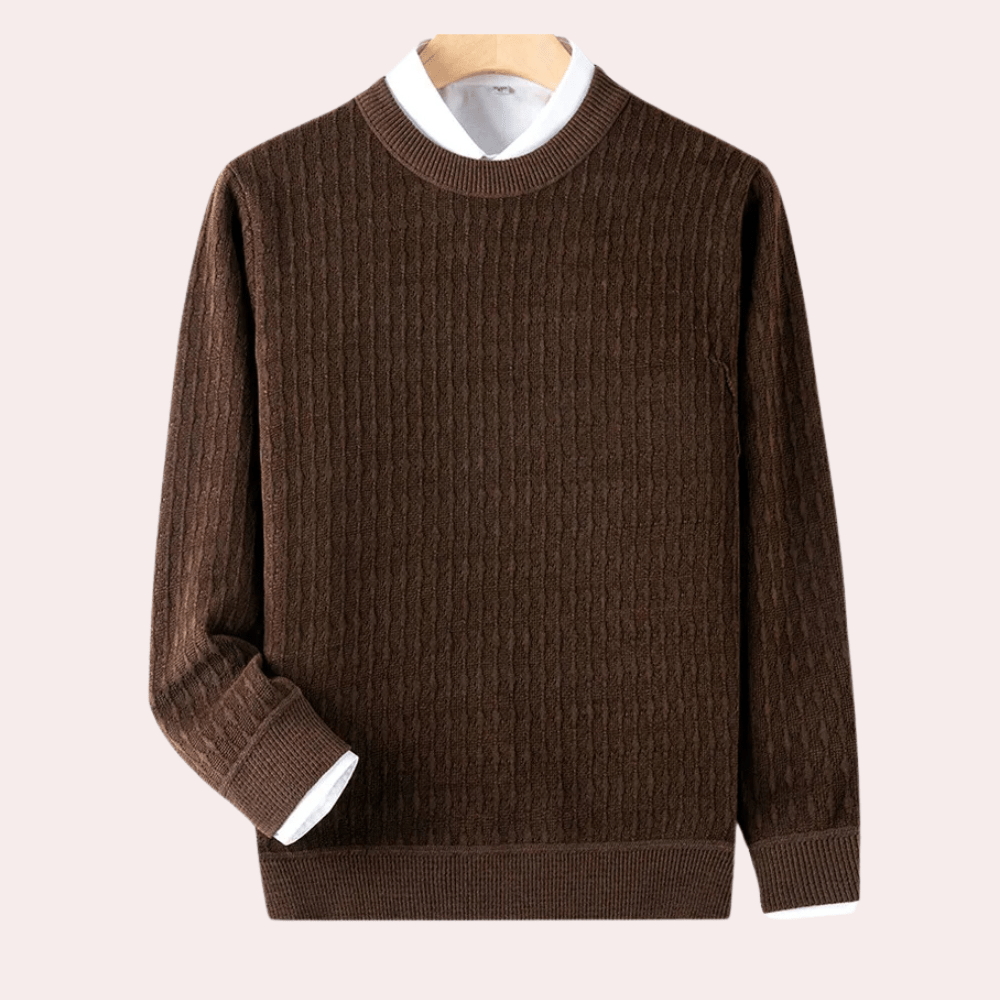 Textured Knit Sweater | Classic Fit | Soft and Stylish