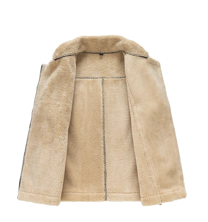 Women’s Moto Vest | Faux Shearling Lined | Sleeveless Fall Layer
