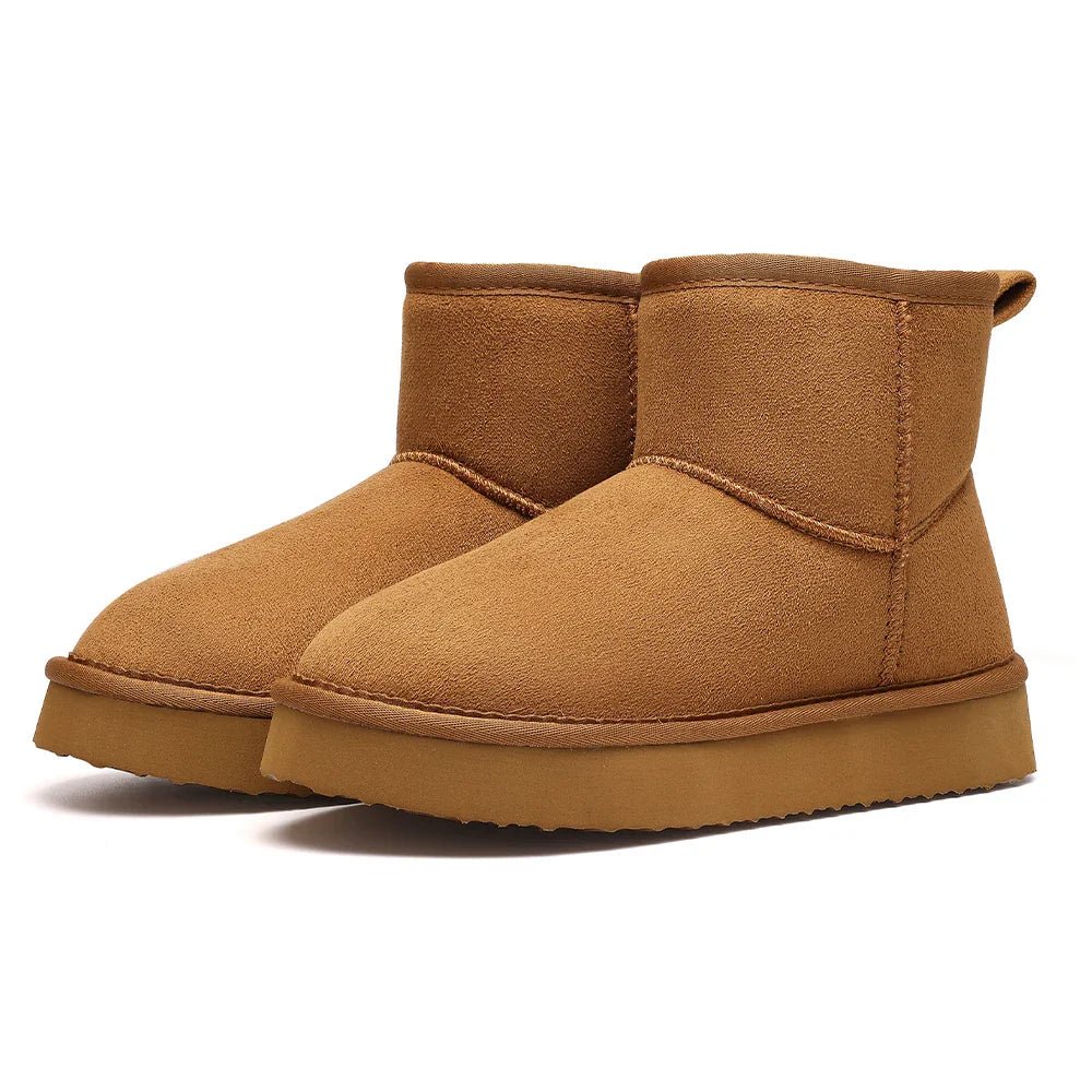 Classic Ankle Winter Boots | Warm Faux Fur Lining | Slip-Resistant Sole