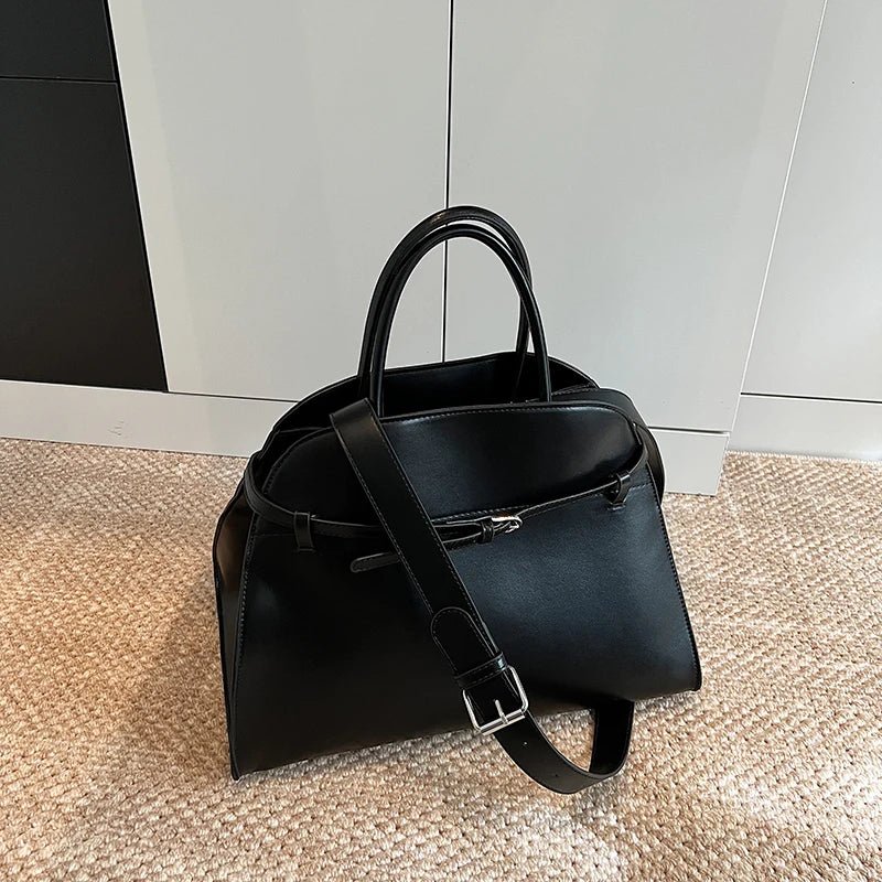 Women's PU Leather Satchel | Dual Strap Convertible Tote | Work-to-Weekend Handbag