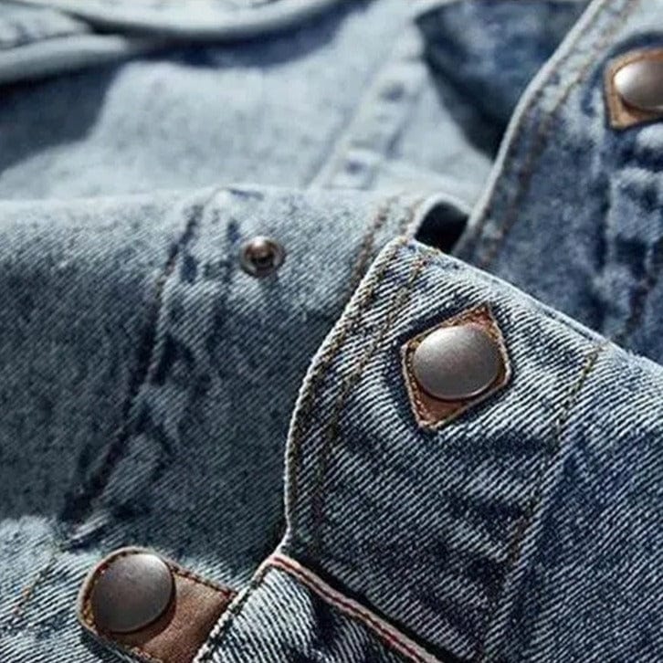 Vintage Acid-Wash Denim Jacket | Oversized Fit | Retro Streetwear Style