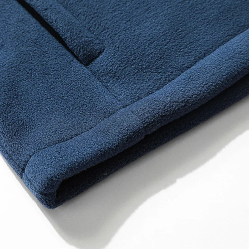 Men's Fleece Zip Jacket | Sherpa-Lined Interior | Cold Weather Casual Outerwear