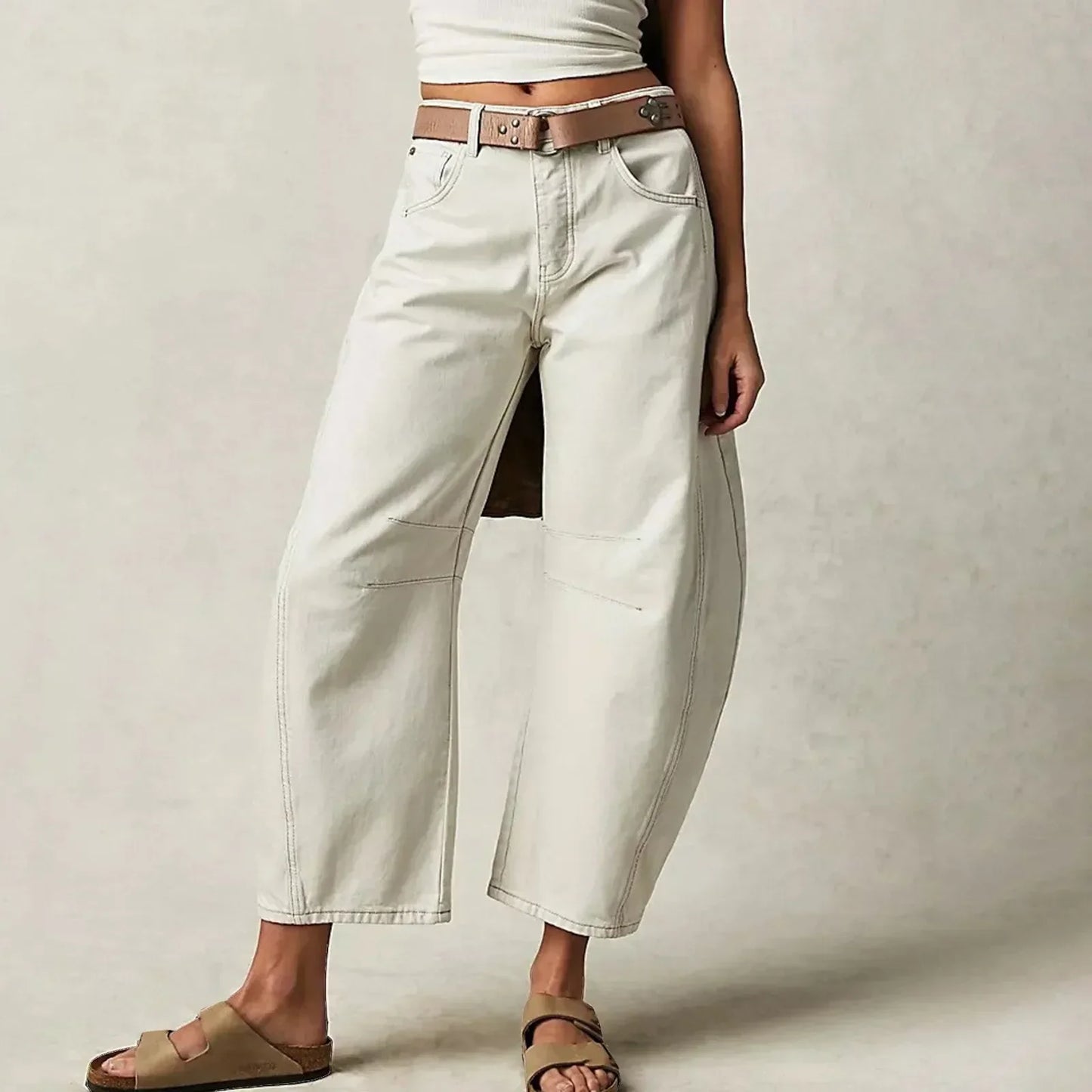 Cropped Wide-Leg Jeans | High-Rise Waist | Relaxed Modern Fit
