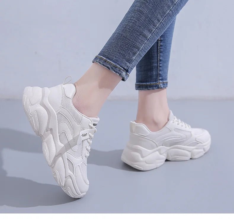 Fleece-Lined Chunky Sneakers | High-Top Design | Winter Warmth | Trendy Streetwear
