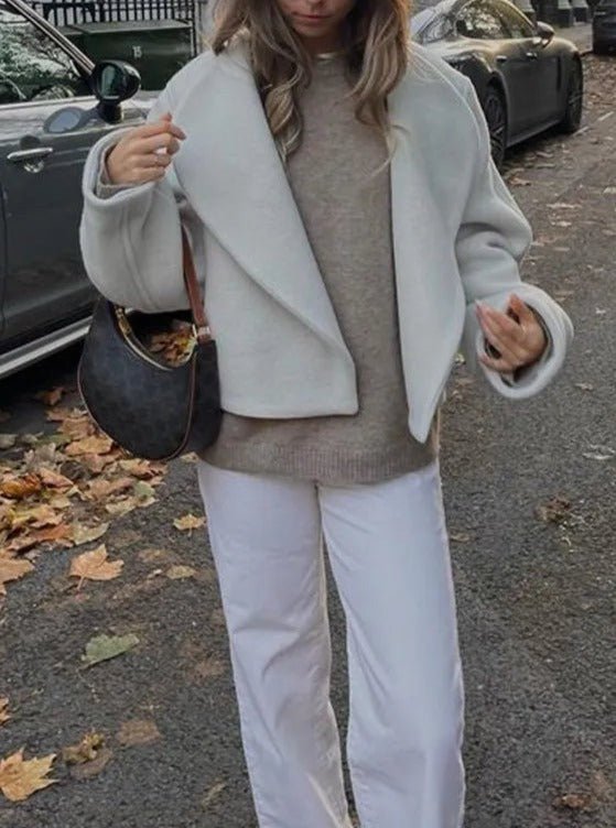 Oversized Wrap Coat | Soft Wool Blend | Minimalist Design