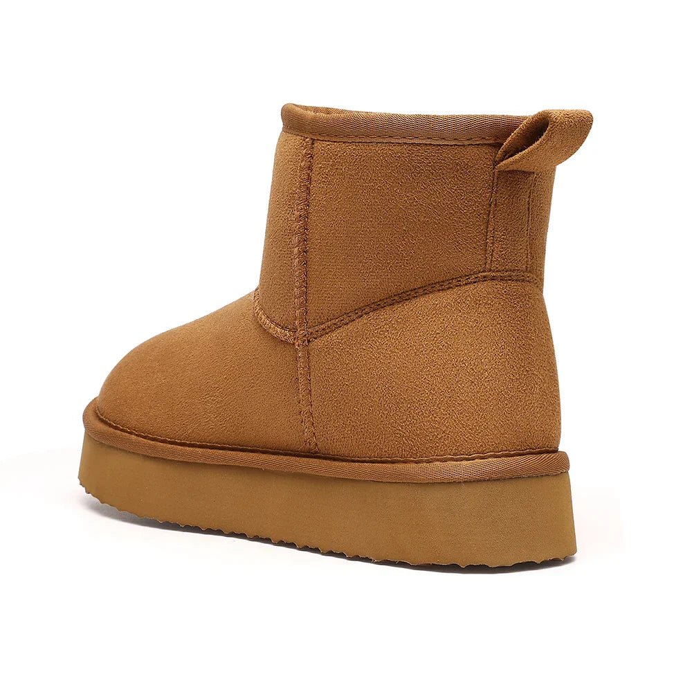 Classic Ankle Winter Boots | Warm Faux Fur Lining | Slip-Resistant Sole