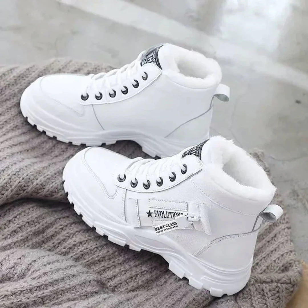 Fleece-Lined Winter Sneaker Boots | Chunky Sole High-Tops | Cold Weather Streetwear Canada