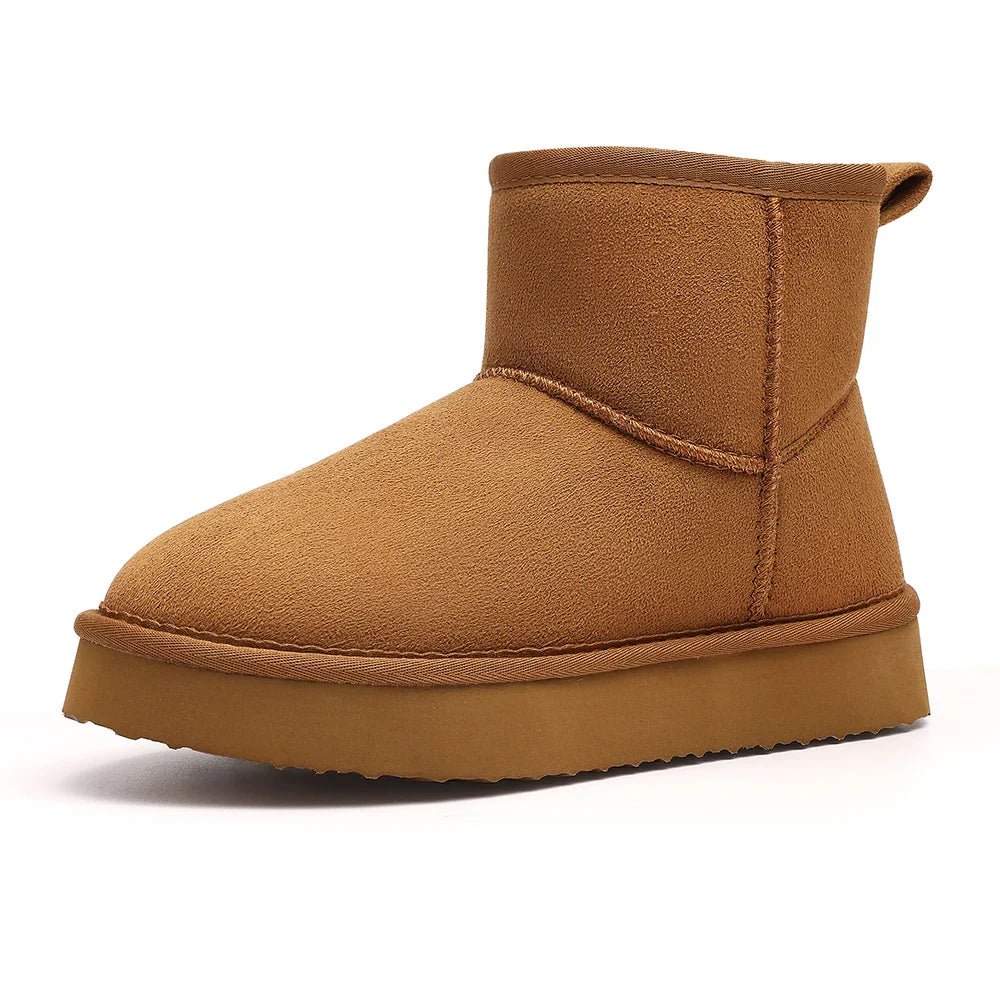Classic Ankle Winter Boots | Warm Faux Fur Lining | Slip-Resistant Sole